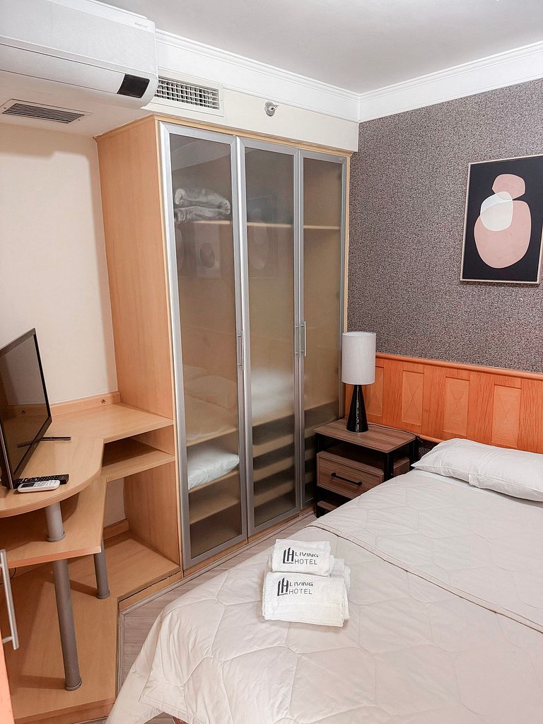 ADD Flat Pinheiros - Superior com sofá cama